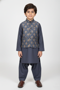 WaistCoat Shalwar Suit 684-528