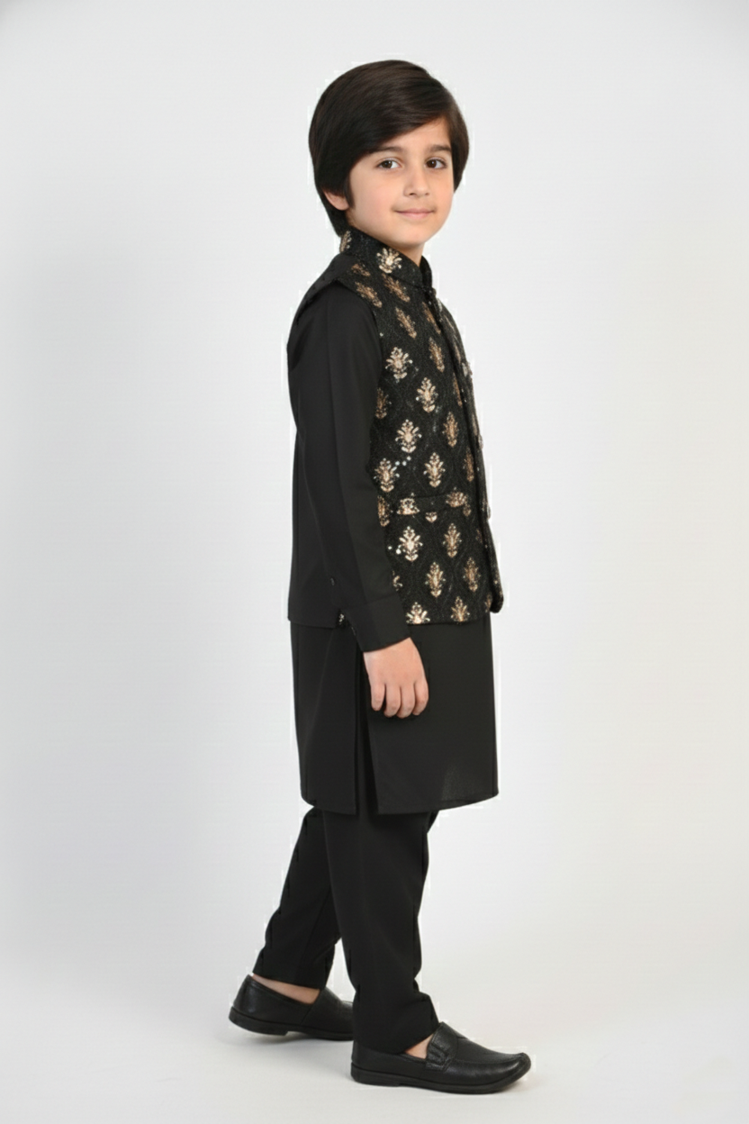 WaistCoat Shalwar Suit 684-530