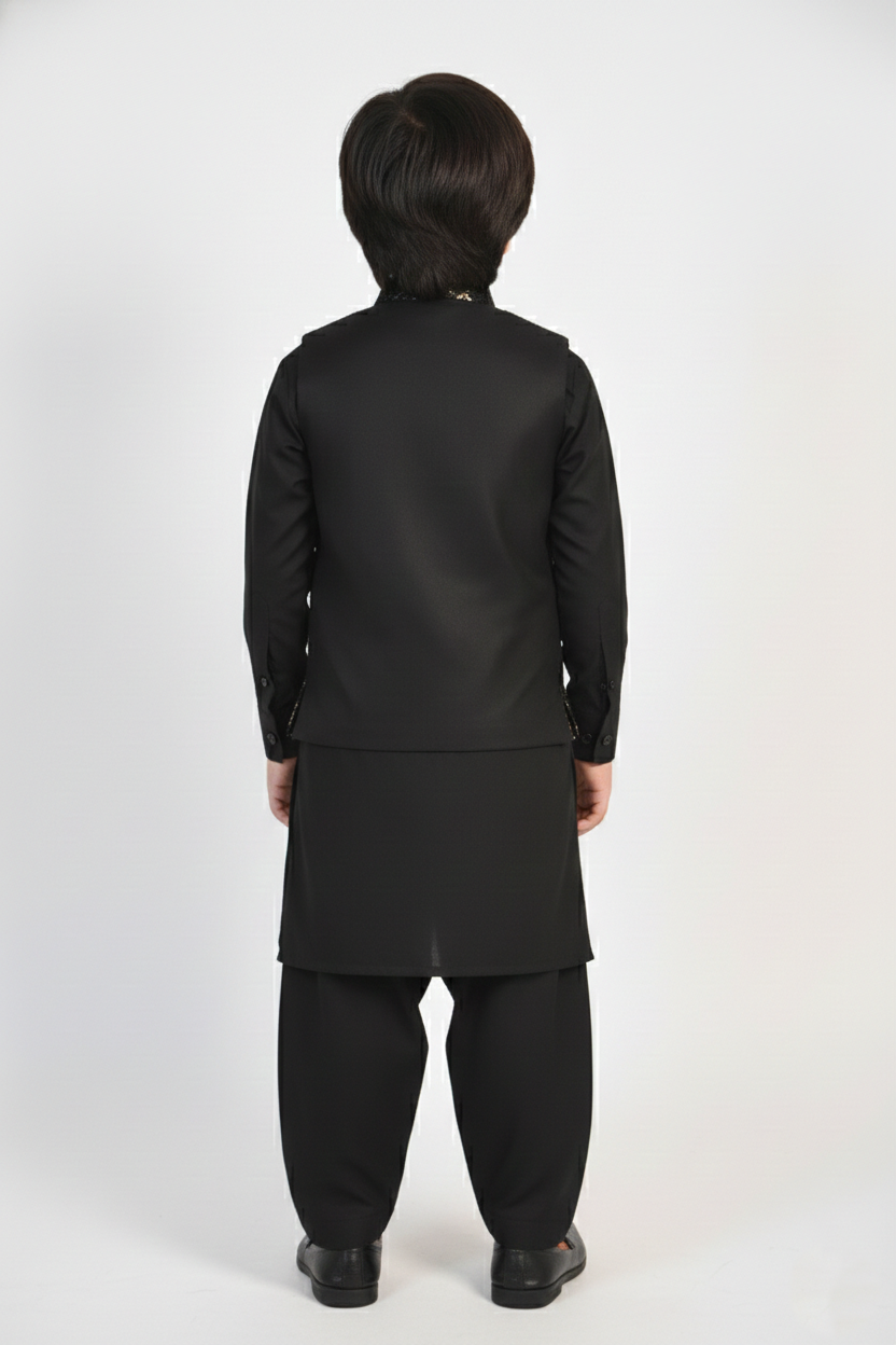 WaistCoat Shalwar Suit 684-530