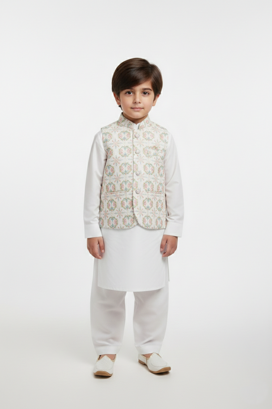 WaistCoat Shalwar Suit 684-532