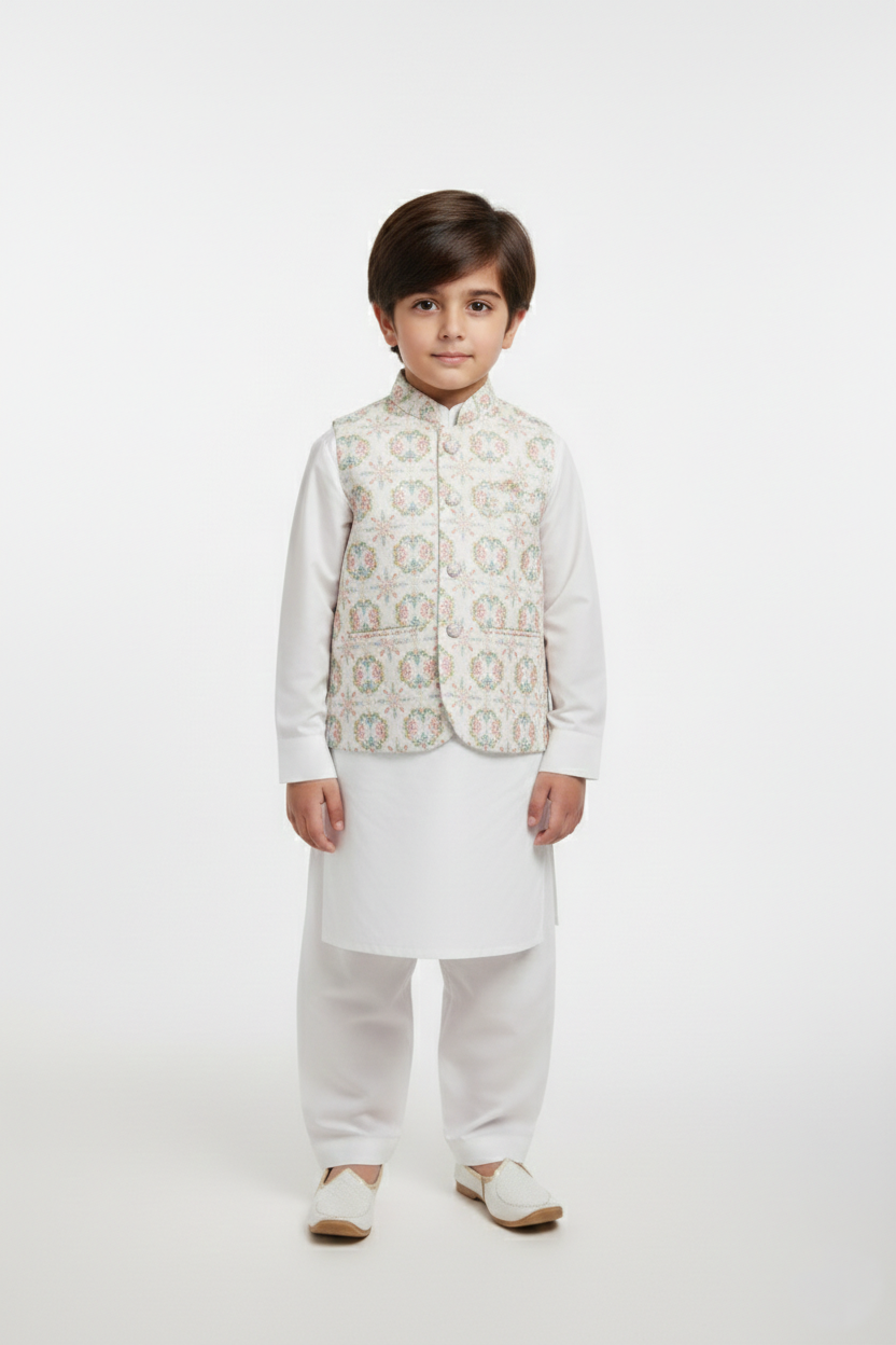 WaistCoat Shalwar Suit 684-532