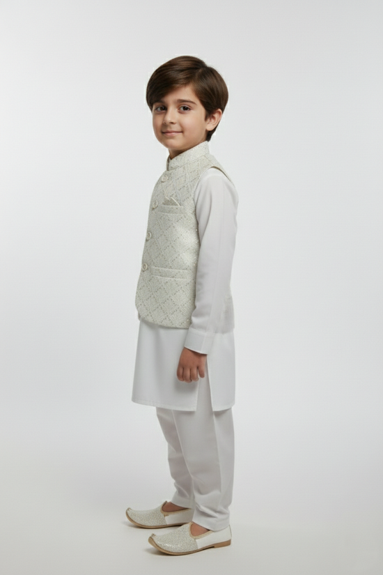 WaistCoat Shalwar Suit 684-533