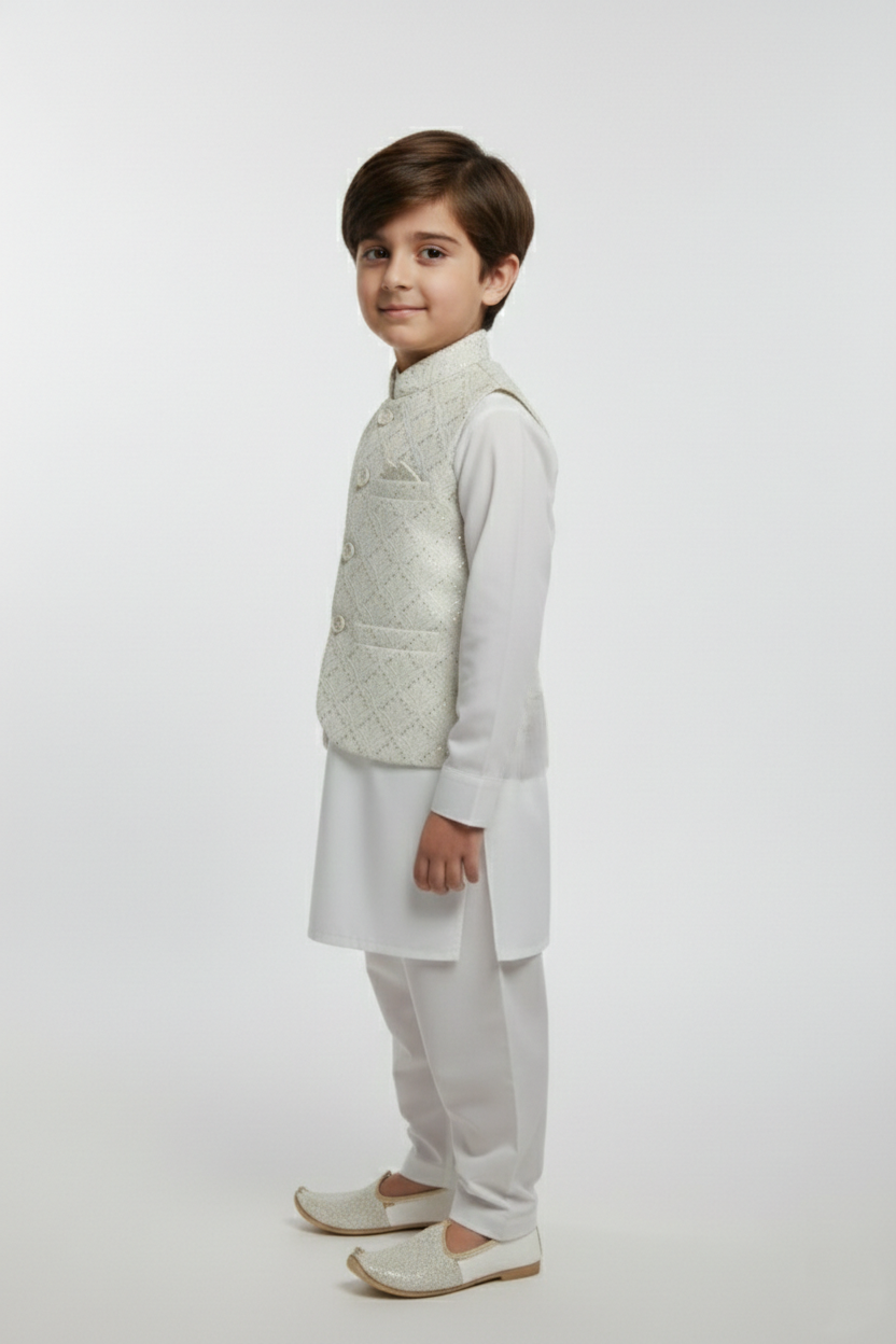 WaistCoat Shalwar Suit 684-533