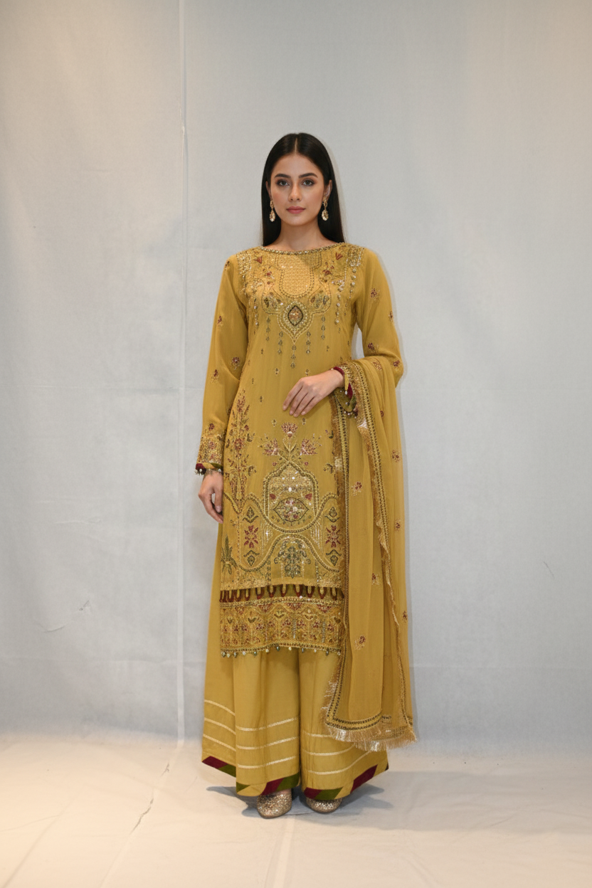 Sharara Suit AL-4105