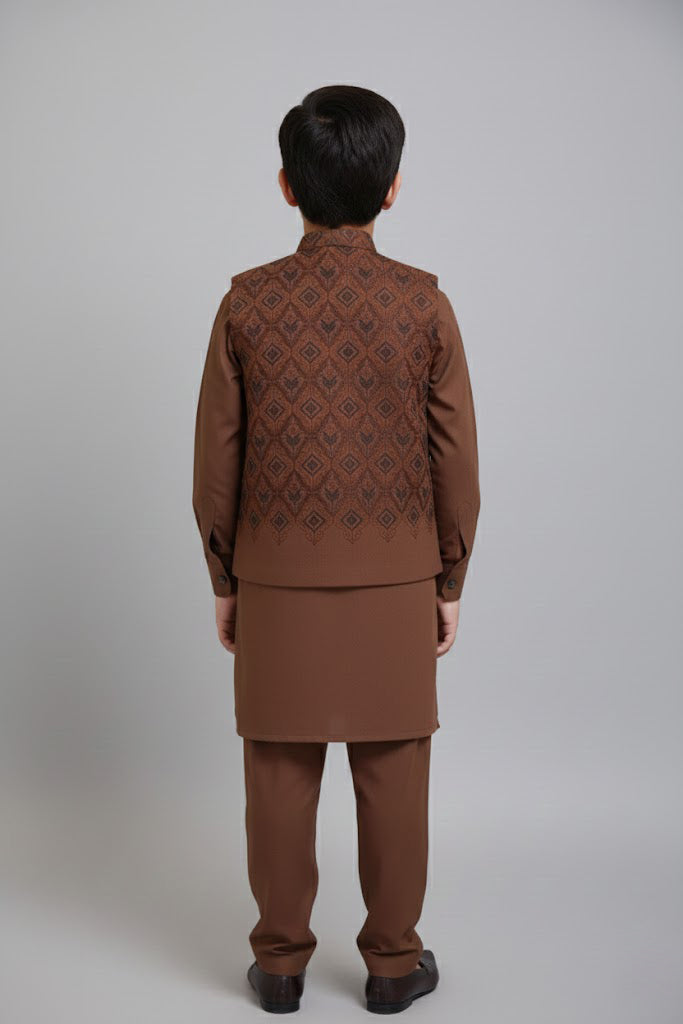 Waistcoat Trouser Suit Brand B-638