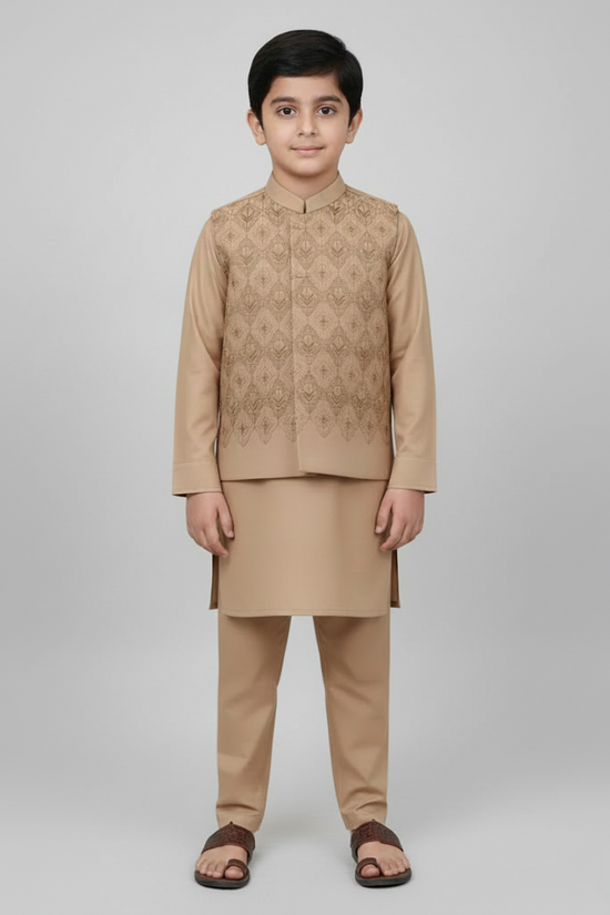 Waistcoat Trouser Suit Brand B-638