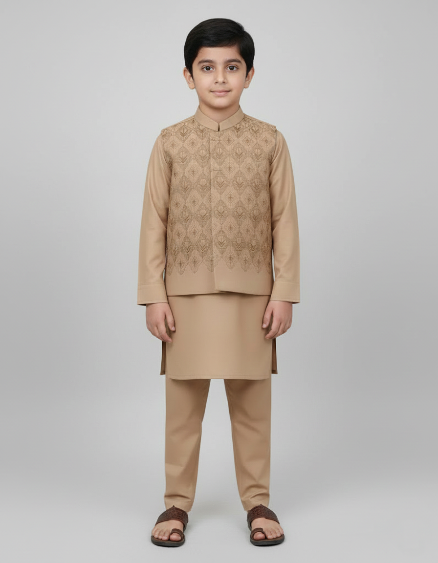 Waistcoat Trouser Suit Brand B-638
