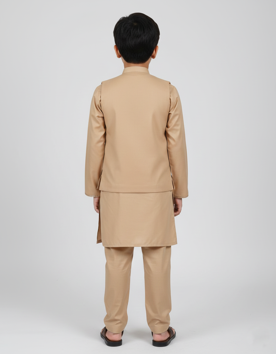 Waistcoat Trouser Suit Brand B-638