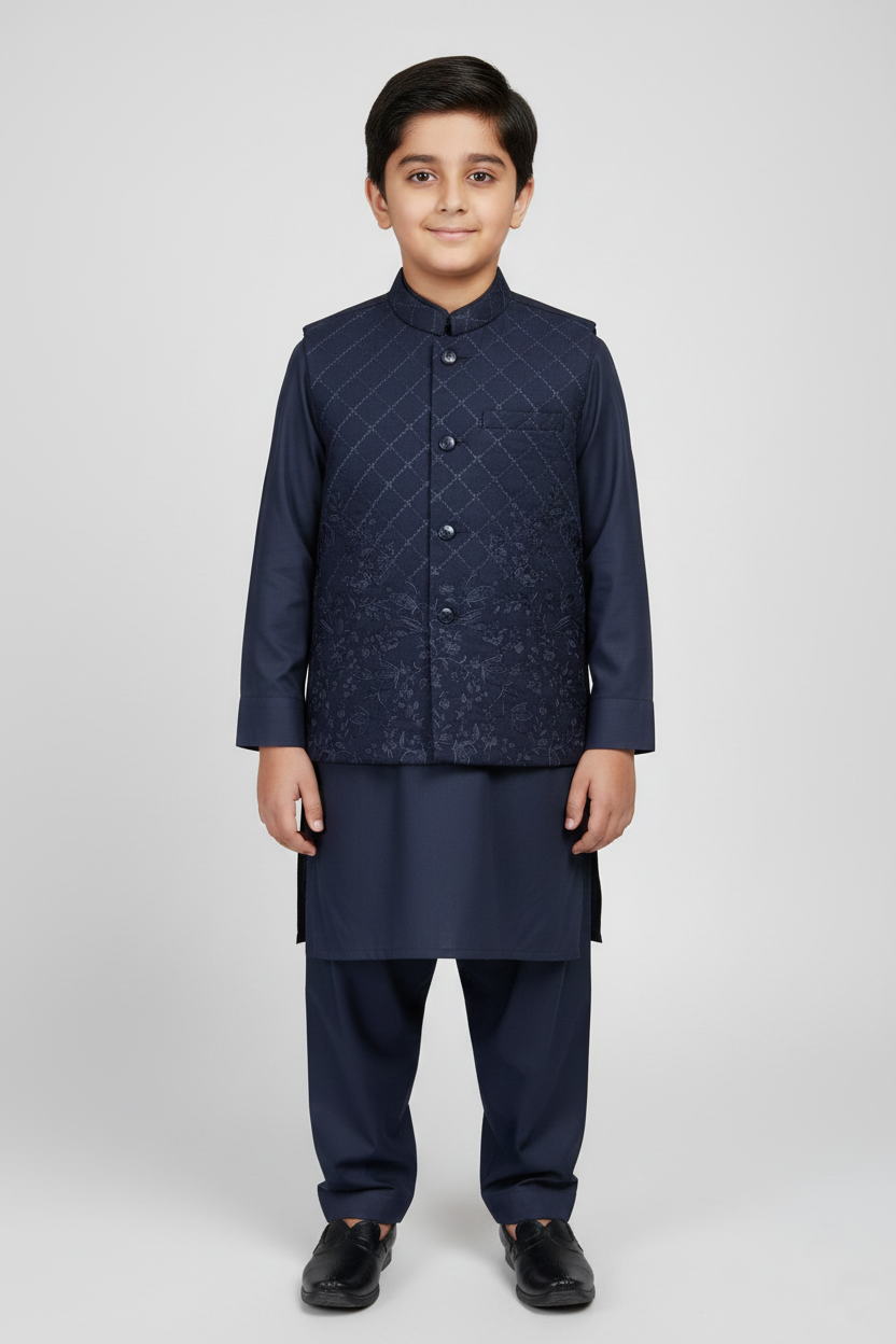Waistcoat Trouser Suit Brand B-642