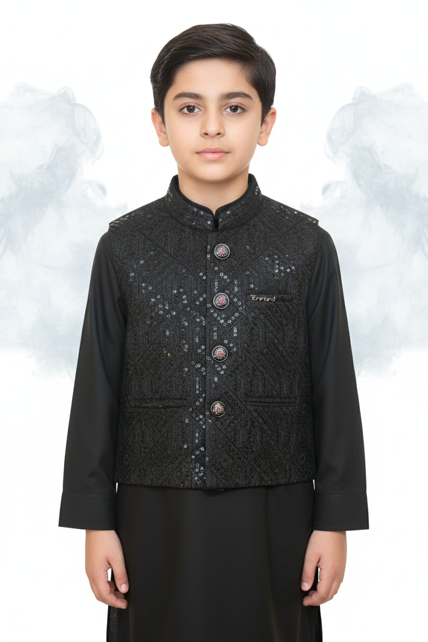 WaistCoat Shalwar Suit 26-002
