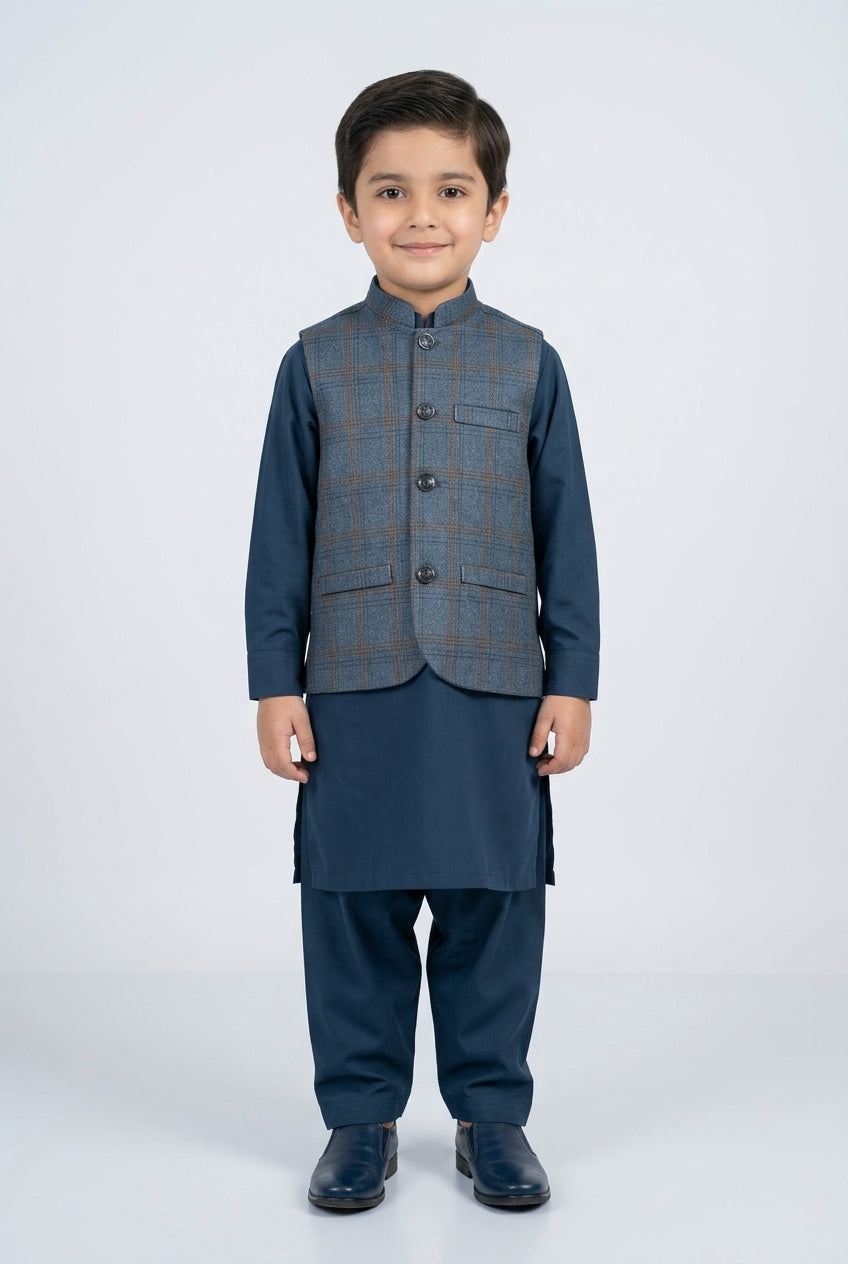 WaistCoat Shalwar Suit 684-605