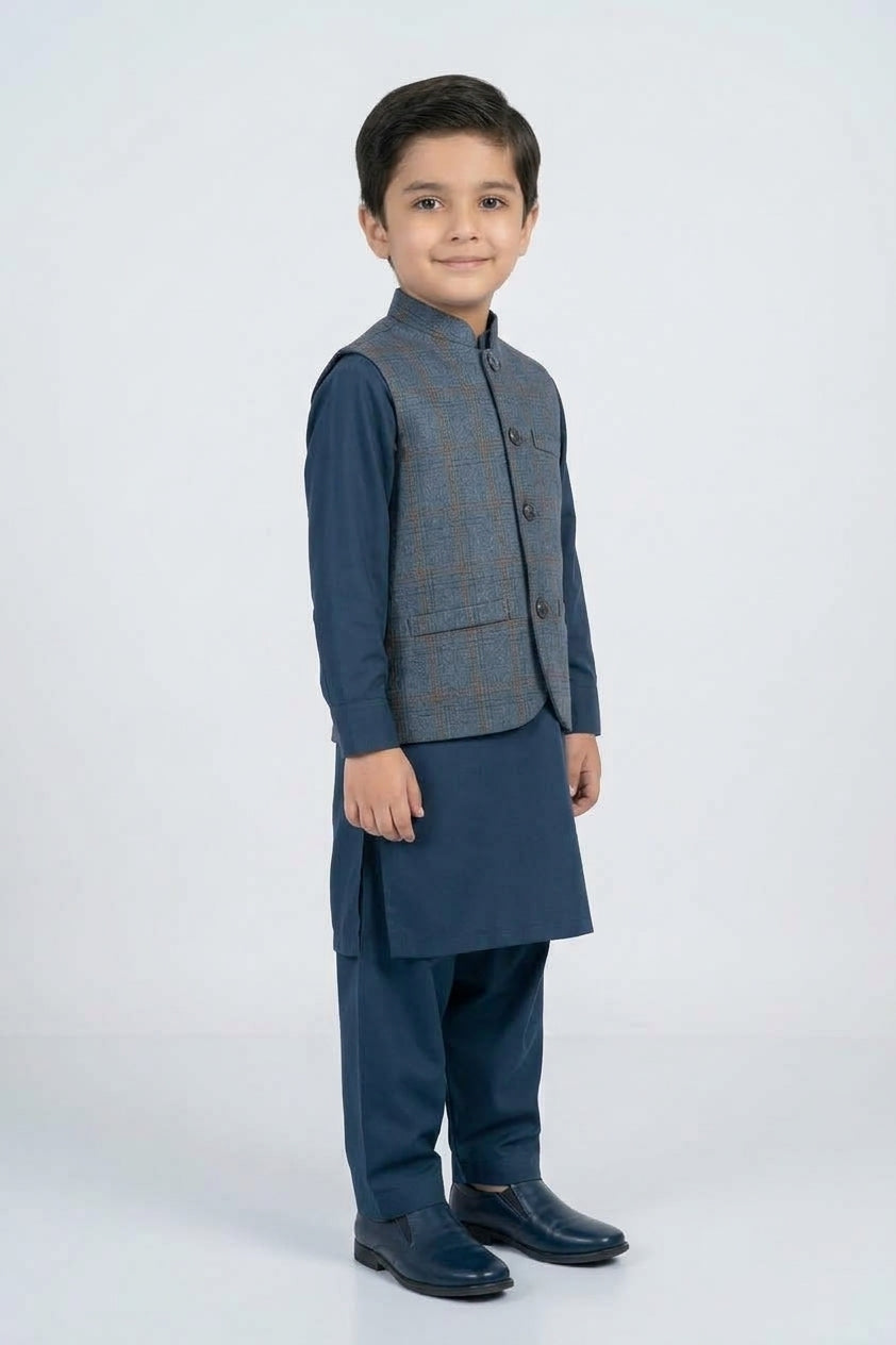 WaistCoat Shalwar Suit 684-605