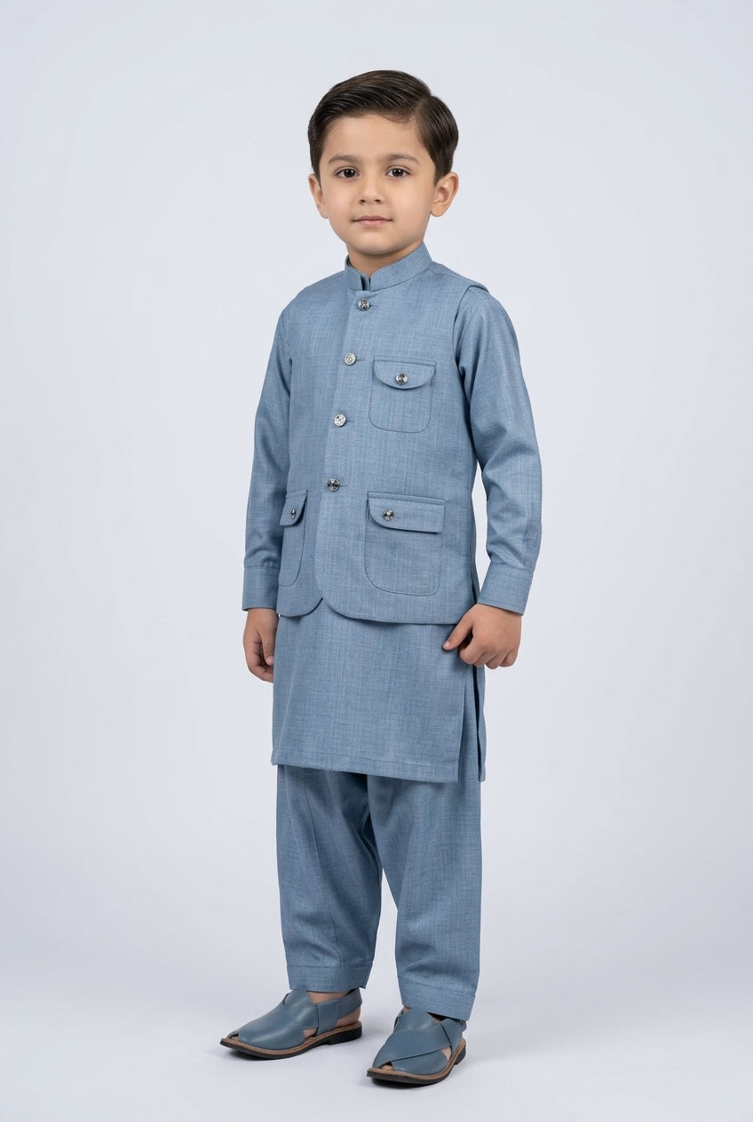 WaistCoat Shalwar Suit 684-619