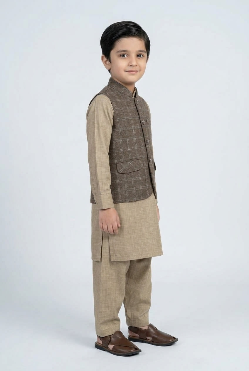 WaistCoat Shalwar Suit 684-642