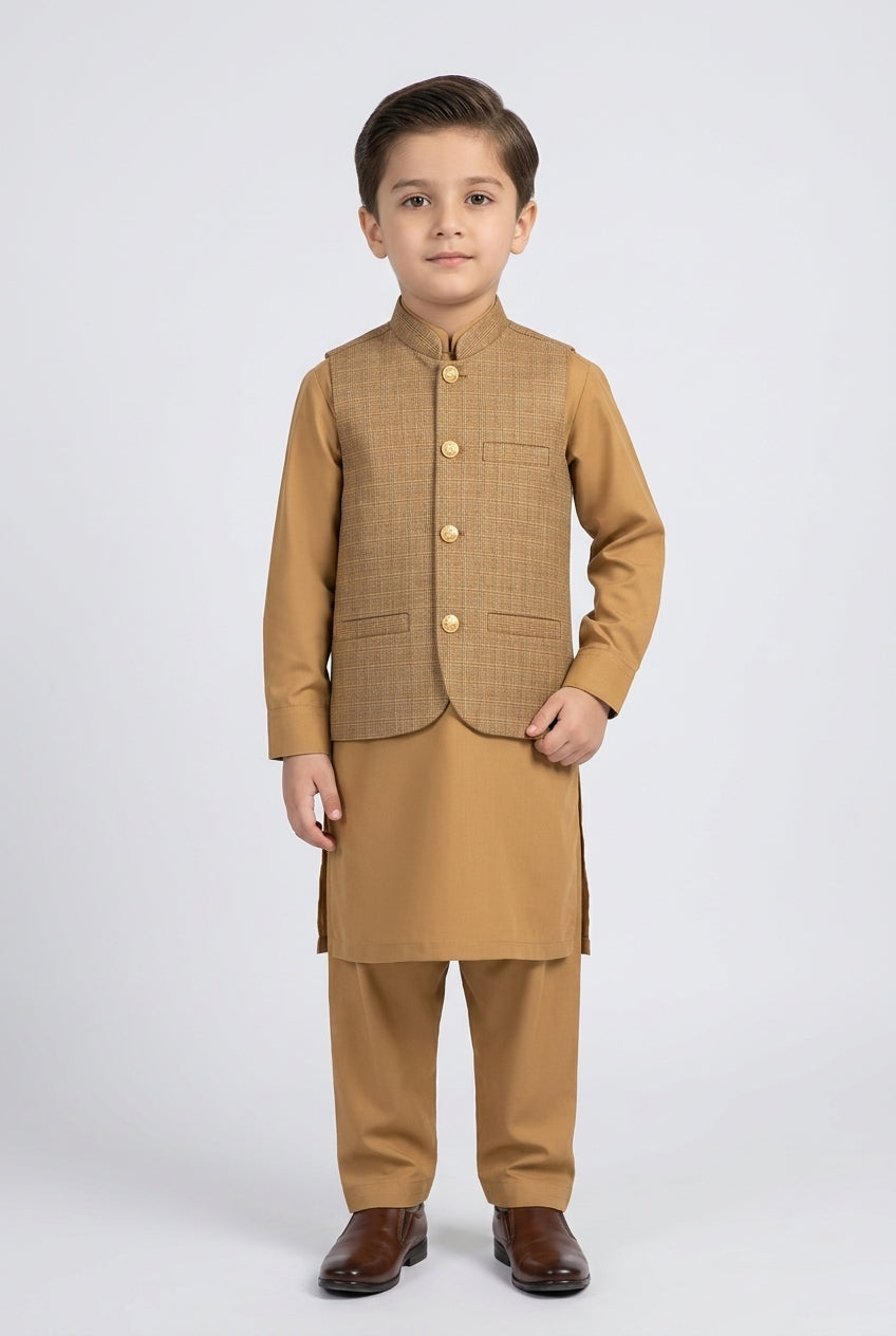 WaistCoat Shalwar Suit 684-605