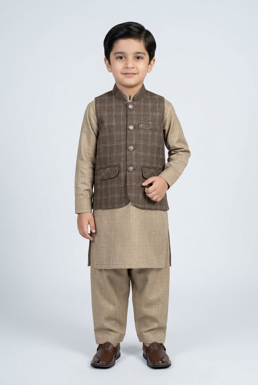 WaistCoat Shalwar Suit 684-642