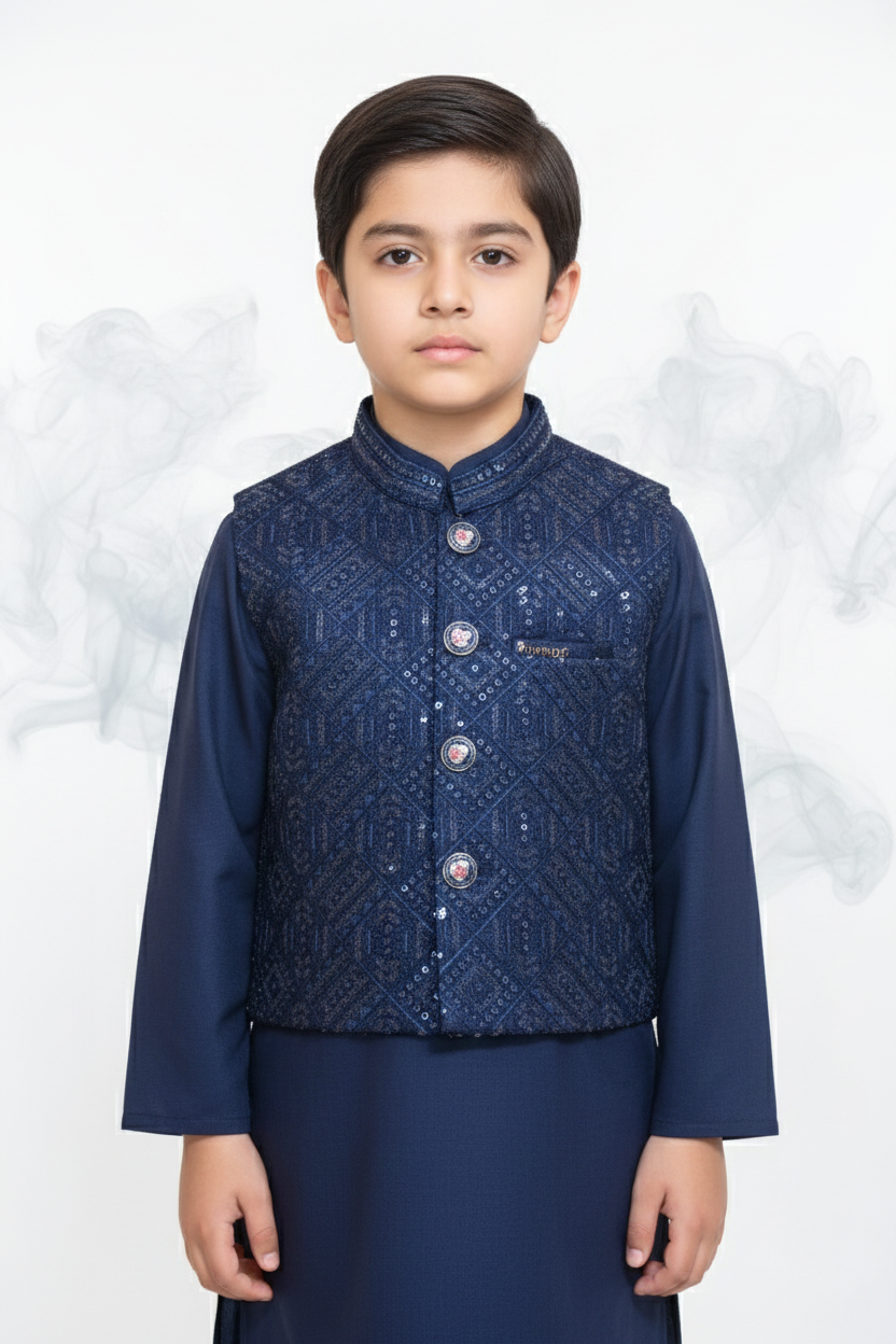 WaistCoat Shalwar Suit 26-002