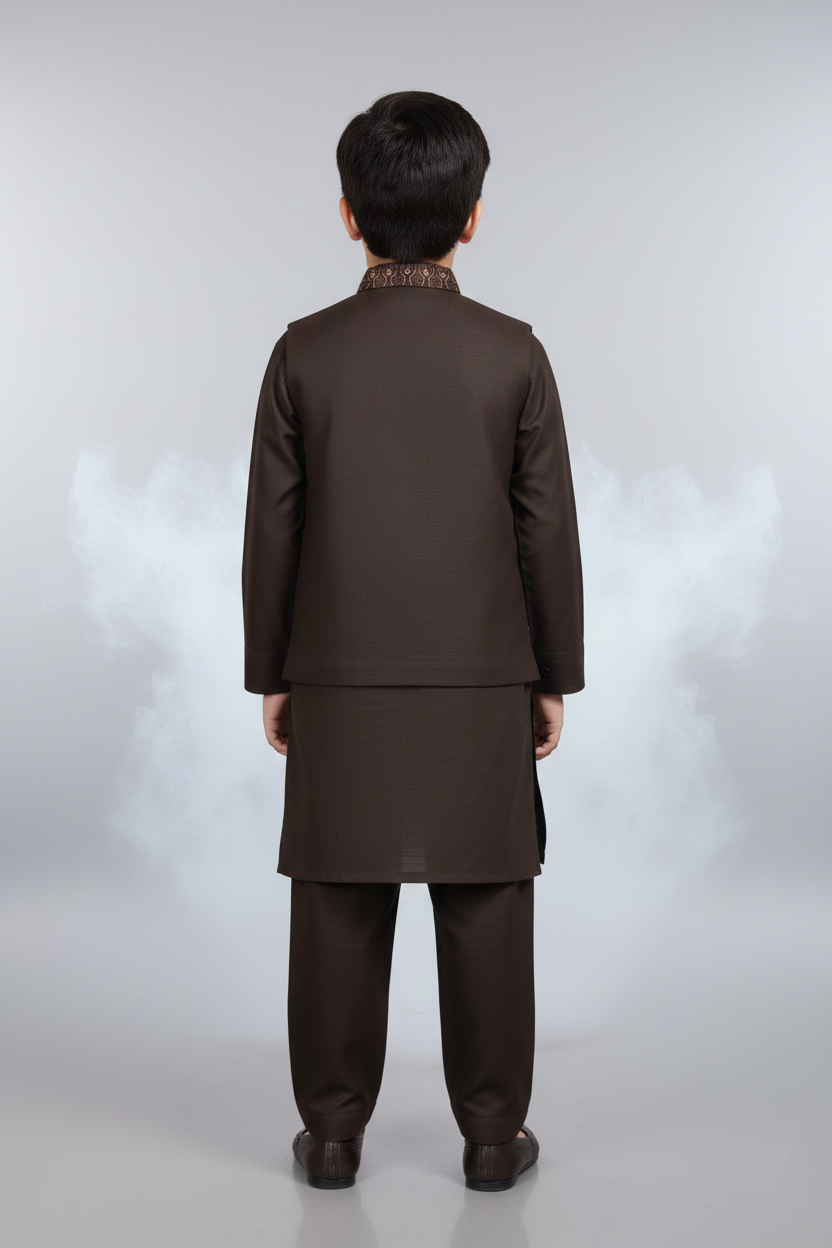 WaistCoat Shalwar Suit 26-010