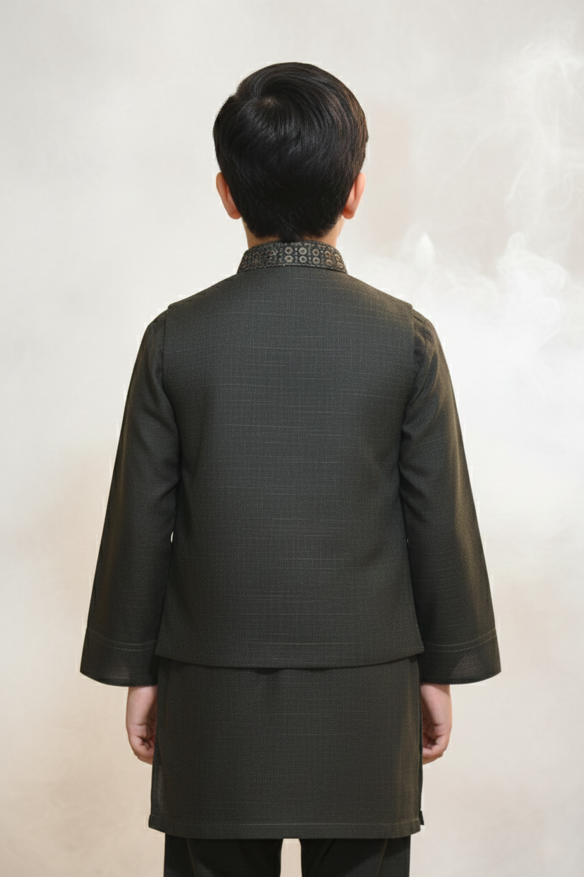 WaistCoat Shalwar Suit 26-005