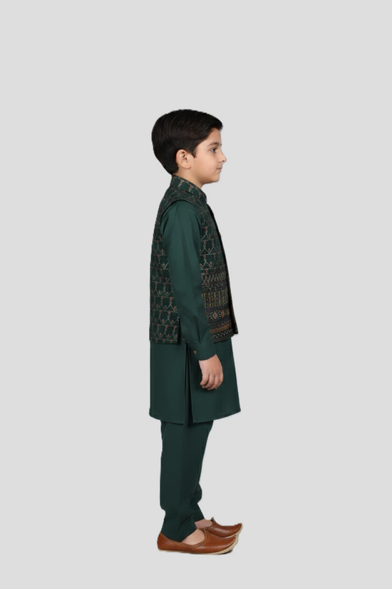 WaistCoat Shalwar Suit 986-K-3614-A