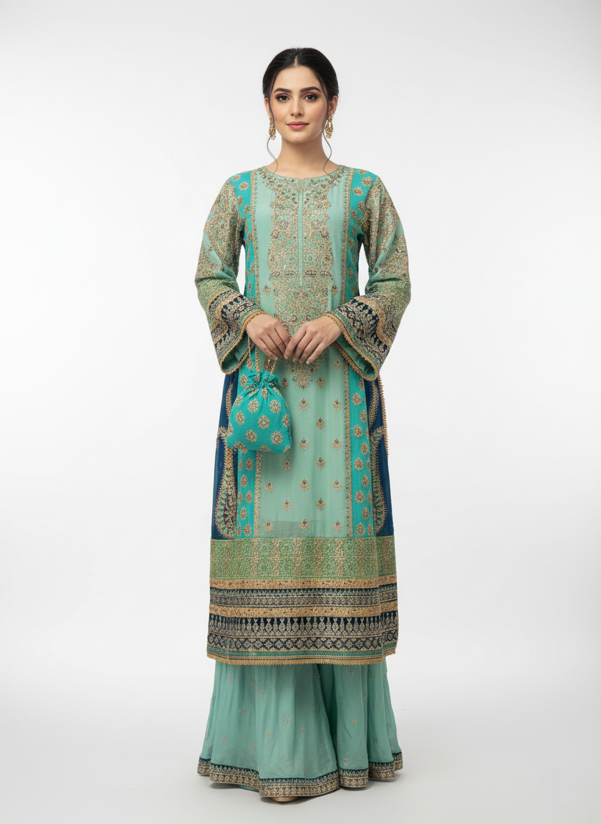 Sharara Suit 586-501