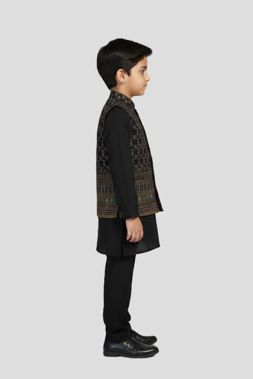 WaistCoat Shalwar Suit 986-K-3615-A