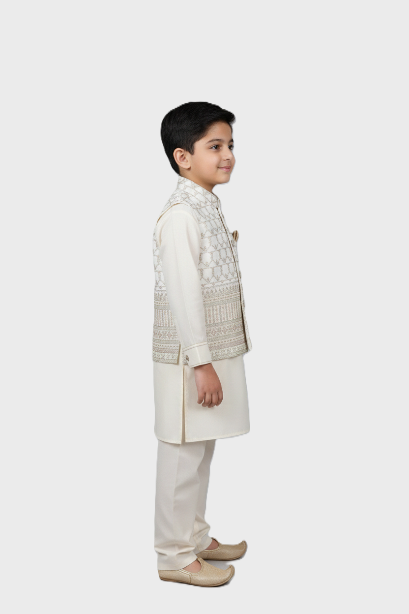 WaistCoat Shalwar Suit 986-K-3698-A