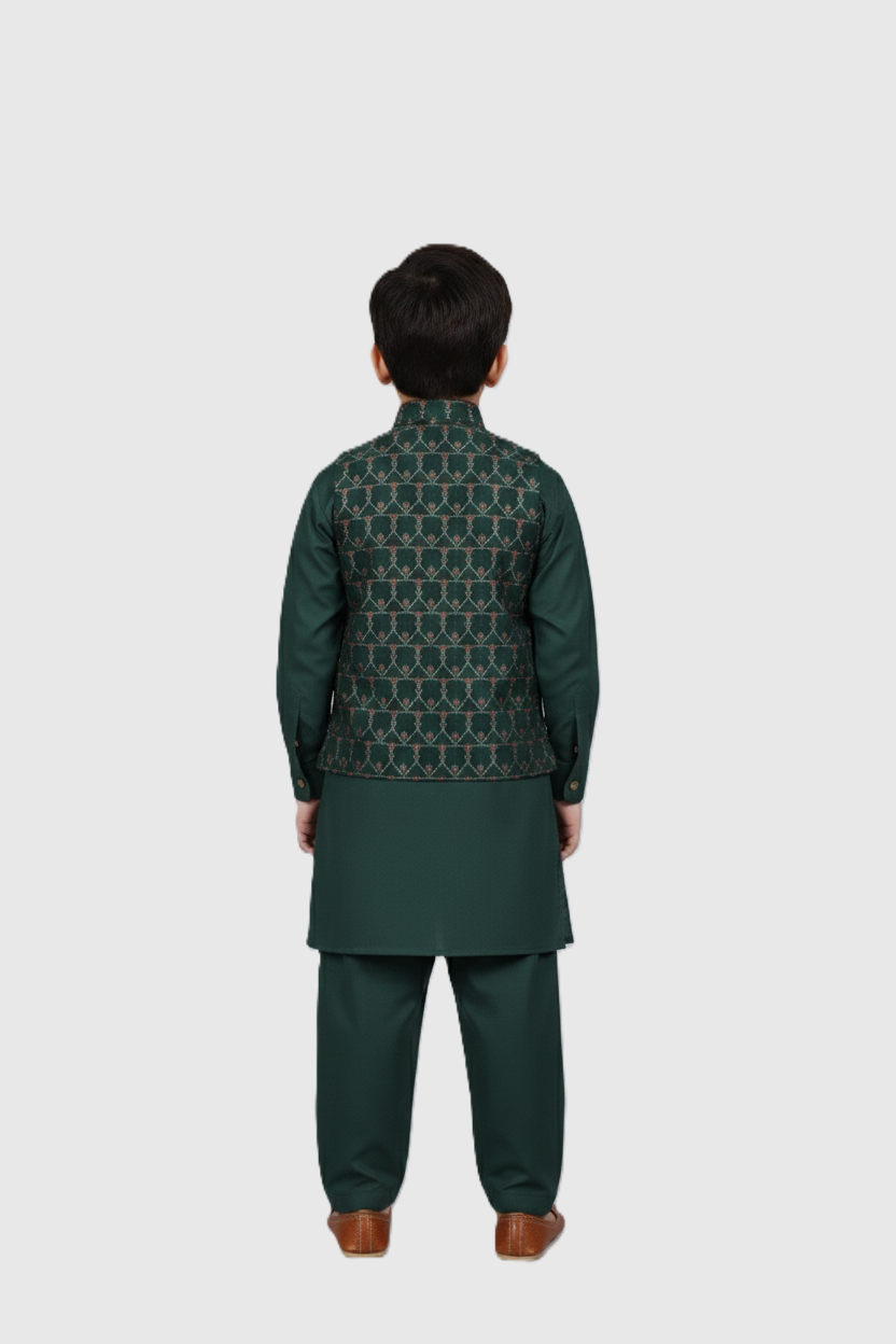WaistCoat Shalwar Suit 986-K-3614-A