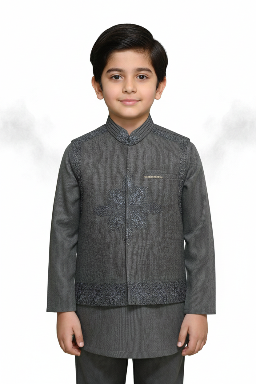WaistCoat Shalwar Suit 26-003