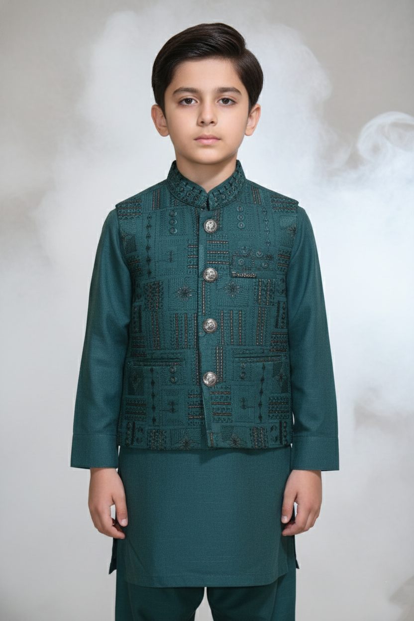 WaistCoat Shalwar Suit 26-005