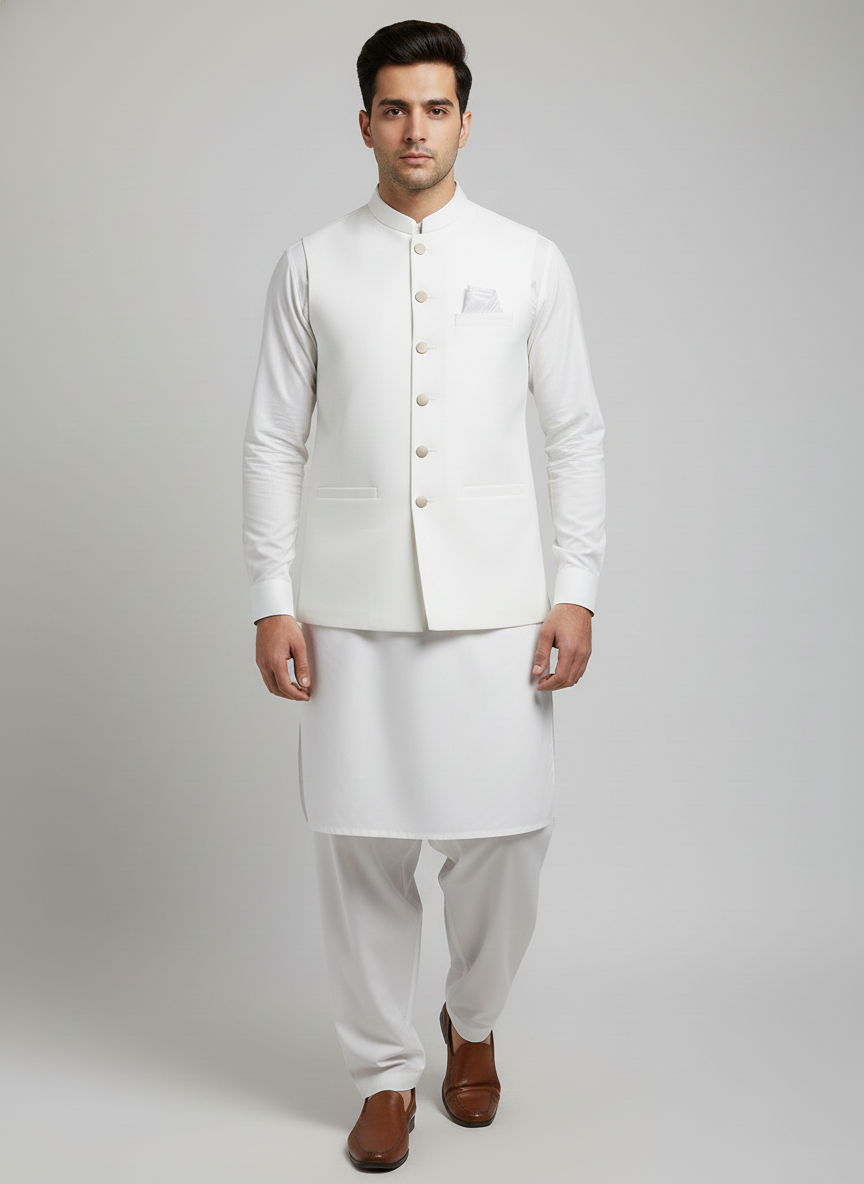 WaistCoat Shalwar Suit WS-222-111